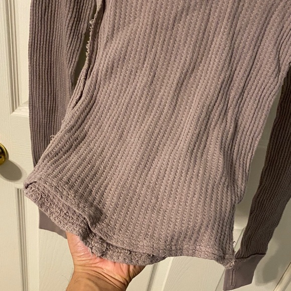 We The Free Textured Knit Top in Taupe - Picture 8 of 11